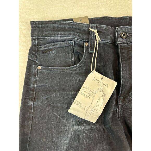G-Star Raw Lhana Jeans Mens 31X32 Blue Denim Pocket Mid-Rise Skinny Leg Zip Fly - Picture 7 of 13